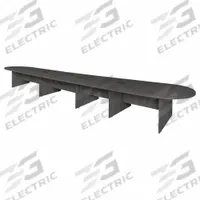 REGENCY Conference Table: Rectangle, Melamine, Ash Gray, 264 in Overall Lg, 52 in Overall Wd, Wood (MPN LCTRT26452AG). Key specifications — attr987891: Slab Leg; attr987894: Melamine; attr987867: PVC; attr987857: REGENCY; attr987872: Wood.