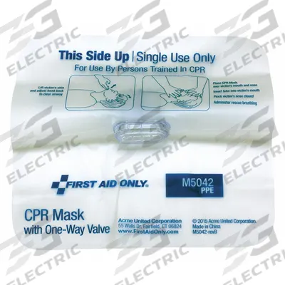 FIRST AID ONLY Faceshield: 1 People Served, Adult, Disposable - CPR Face Shields