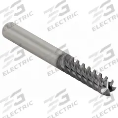 CLEVELAND Square End Mill: Carbide, TiAlN Coated, 5 Flute, 3/8" Mill Dia, 1-1/2" LOC, 4" OAL (MPN C80436)
