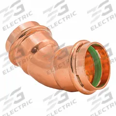 QUICKFITTING SUREPRESS Press Copper 45-Degree Elbow: 1 1/2 in CTS x 1 1/2 in CTS size, Copper (MPN SPWE55-45R). Key specifications — Brand: QUICKFITTING SUREPRESS; Broad - Material for Bullet: Copper Or Bronze; Brand - Broad: QUICKFITTING SUREPRESS.