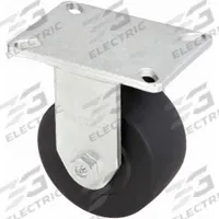APPROVED VENDOR Plate Caster: Rigid, No Brake, Nylon, 6 in Wheel Dia, 3 in Wheel Wd, Slot, Rectangle (MPN P29R-NMB060K-18). Key specifications — Wheel Bearing Type: Ball; Wheel/Tread Color: Black; Brand: APPROVED VENDOR; Caster Type: Rigid.