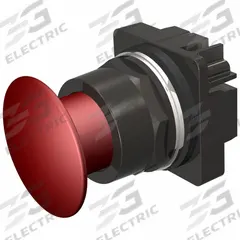 SIEMENS Mushroom Head Push Button: 30 mm, Non-Metallic, Maintained (MPN 52BP2A2). Key specifications — Action: Maintained; Brand: SIEMENS; Series: 52; Push Button Material Type: Non-Metallic.
