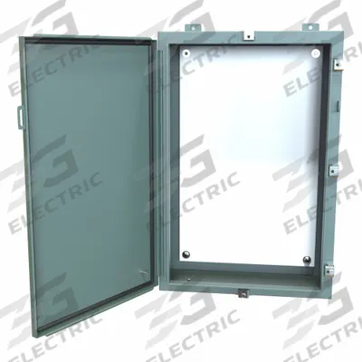 HAMMOND Electrical Enclosure: Steel, 30 in x 20 in x 8 in, NEMA 12/13/3R/4, w/Panel - Steel Washdown Enclosures