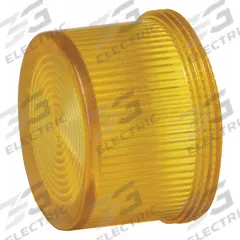 SIEMENS Pilot Light Lens: 30 mm Panel Mounting Hole Dia, Amber, Concentric Rings, Class 52 (MPN 52RA4S9). Key specifications — Brand: SIEMENS; Compatible with Series: Class 52; Lens Material: Plastic.