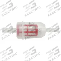BALDWIN FILTERS Fuel Filter: In-Line, 4 3/16 in Overall Lg, 1 7/16 in Outside Dia, Nylon (MPN BF7725). Key specifications — Baldwin Interchange: BF7725; Brand: BALDWIN FILTERS; Media Material: Nylon; Compatible Vehicle Type: Trucks; Compatible Vehicle Make: Mercedes-Benz.