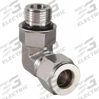 PARKER Compression Fitting Elbow: 1/2 in OD x 1/2 in Pipe Fitting Size - Double-Ferrule Stainless Steel Fittings
