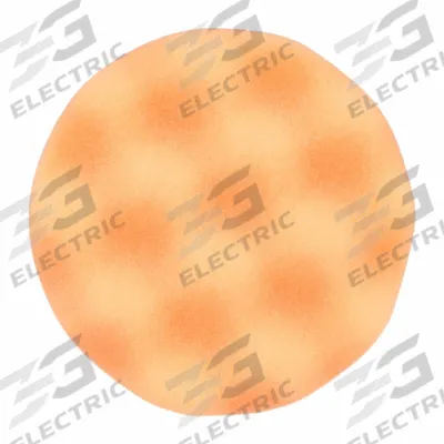 3M Foam: Pad, Foam, 3 3/4 in Outside Dia, Orange, 12,000 RPM Max Speed - Vehicle Finishing Pads