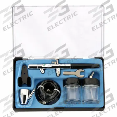 SPEEDAIRE Air Brush Kit: 7 mL_22 mL Cup Capacity, 0.3 cfm @ 40 psi - Conventional Airbrush Kits