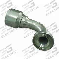 AEROQUIP Hydraulic Flange Fitting: 1 in Hydraulic Hose I.D., 1 in Hydraulic Flange Size, Steel (MPN 1A16FLB16). Key specifications — attr95970: 90° Elbow; attr95968: Steel; attr98911: AEROQUIP.