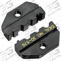 IDEAL Voice and Data Crimping Die: RG174, Mini 59 BNC/TNC Connectors, 30-506, Silver Connector Color (MPN 30-576). Key specifications — attr511086: Silver; attr542112: RG174; attr542113: Mini 59 BNC/TNC Connectors; attr542114: 30-506; attr473957: IDEAL.