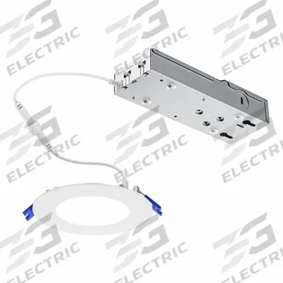 LIGHTOLIER Recessed Downlight: 4 in Dia, 540 lm_700 lm, 2700K/3000K/3500K/4000K/5000K - Low-Profile Canless Downlights