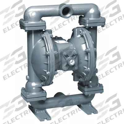 SANDPIPER Double Diaphragm Pump: 316 Stainless Steel Body, 1 1/2 in, NPT Connection - Stainless Steel Housing AODD Pumps