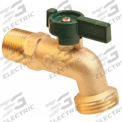 APPROVED VENDOR Hose Bibb: Quarter-Turn, Brass, Brass, Aluminum, 1/2 in Inlet Connection Size - Hose Bibbs