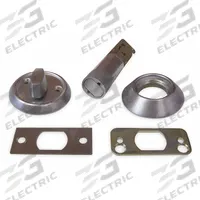 KABA ILCO Deadbolt Lock: Cylindrical, Core Not Included, 1 3/8 in Door Thick - Max, Chrome (MPN 45-1-6-04-26D-0). Key specifications — ADA Compliant: Yes; Brand: KABA ILCO; Cylinder Core Type: Conventional Core Cylinder; Finish: Satin Chromium-Plated; Keyway Type: None; Visual Indicator Message: No Message; Includes Core: Core Not Included; Ligature Resistance: Not Ligature-Resistant.