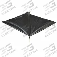 PIG Leak Diverter Tarp: 5 ft Lg, 5 ft Wd, Magnetic Corners Leak Diverter Mounting, Polyester/PVC (MPN TLS1999-BK). Key specifications — Diverter Material: PVC; Diverter Color: Black; Leak Diverter Mounting Style: Magnetic Corners; Brand: PIG.