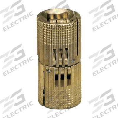 SOSS Hidden Barrel Hinge: Brass, 63/64 in Leaf Ht, 15/16 in Leaf Wd - Concealed Barrel Hinges