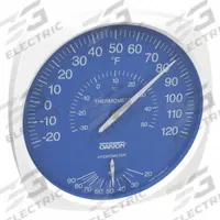 OAKTON Analog Hygrometer: 25%to 80% Humidity Range, Wall, ±3.6°F (MPN WD-35700-20). Key specifications — Humidity Accuracy: +/- 5%; Display Type: Dial; Brand: OAKTON.
