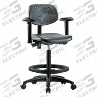 Ergonomic Chair: Polyurethane, Arms Included, Ht Range 23 1/4 in to 33 1/4 in, 16 in Seat Wd, Adj (MPN BR-PHBCH-RG-T1-A1-BF-RC-BLK). Key specifications — Foot Support: Yes; Back Tilt Backward: 13.5°; Back Tilt Forward: 10.5°; Base Material: Nylon; Brand: APPROVED VENDOR; Product Type: Ergonomic Chair; ESD-Safe: Not ESD Safe; Seat Tilt Backward: 3°.
