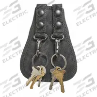 HEROS PRIDE Key Holder: Black, Nylon, Ballistic, 5 in x 115 mm, Snap Closure, For 2 1/4 in Belt Wd (MPN 1113). Key specifications — attr188437: Black; attr188438: Nylon; attr188431: Key Pouch.