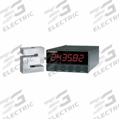 OMEGA Strain Panel Meter: 0.00001 Display Span - Min, 500,000 Display Span - Max - Strain Gauge Digital Panel Meters