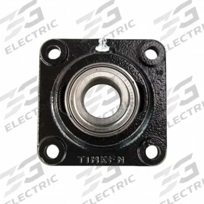 TIMKEN Flange Mount Bearing: Radial Ball, 2 7/16 in Bore, Cast Iron, Set Screws - General Purpose Flange-Mount Ball Bearings