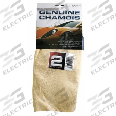AUTOSPA Full Skin Chamois: Chamois, Sheepskin, Beige, All Surfaces - Vehicle Wash & Drying Pads & Chamois