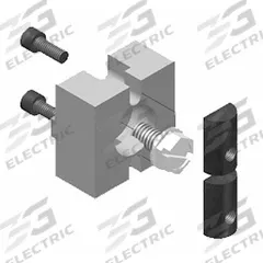 Machine-Less Fastener: Machine-Less Fastener, 15 Series, 1 1/2 in x 1 1/2 in x 3/4 in, 1 Holes (MPN 15FAC3891). Key specifications — Material: Steel; Mounting Type: Drop-In; Brand: FAZTEK; Finish: Anodized; Color: Silver/Black.