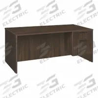 REGENCY Desk: Particle Board, Walnut, 1 Pedestals, 2 Drawers, 71 in Overall Wd, 29 in Overall Ht (MPN LSP7135NW). Key specifications — Desktop Material: Particle Board; Includes Modesty Panel: Yes; Kit Product Type: Double Pedestal Desk; Desktop Color: Walnut; Brand: REGENCY; Frame Color: Neo Walnut; Frame Material: Particle Board; Product Type: Desk.