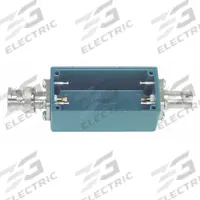 POMONA Shielded Box: Blue, Die-Cast Aluminum, 1 in x 2 in x 1 in (MPN 2391). Key specifications — Color: Blue; Includes: BNC Male and Female Connectors; Brand: POMONA.
