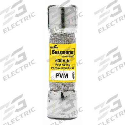 BUSSMANN Solar Fuse: PVM Series, Fast-Acting, 30 A - Fast-Acting Cylindrical Fuses