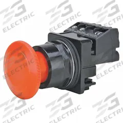 SIEMENS Mushroom Head Push Button: Non-Illuminated, Mushroom Head Profile, Non-Metallic, 30 mm (MPN 52BR8W2A). Key specifications — Brand: SIEMENS; Action: Maintained; Series: Class 52; Push Button Material Type: Non-Metallic.