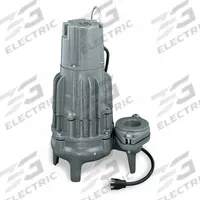 ZOELLER Sewage Ejector Pump: Cast Iron, Single Phase, 1/2 hp, 115V AC, 2 in Max. Dia. Solids, 60 Hz (MPN 292-0002). Key specifications — Impeller Material: Cast Iron; Rated Voltage: 115V AC; Hazardous Location Class: Not Rated; Brand: ZOELLER; Discharge Orientation: Vertical; Switch: Not Included.