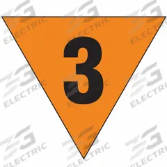 LABELMASTER Fire Division Symbol Placard: 3, 12 in, 12 in Label Wd, Magnetic Vinyl, Placard (MPN HMPG125MG). Key specifications — Brand: LABELMASTER; Message: 3.