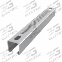 Strut Channel: Steel, Pre-Galvanized Zinc, 12 ga Gauge, Perforated Slot, 8 mm Slot Spacing (MPN DS-SS15812-14-PG/10). Key specifications — Material: Steel; Color: Gray; Finish: Pre-Galvanized Zinc; Slot Type: Narrow Slotted; Brand: DAKOTA SYSTEMS.