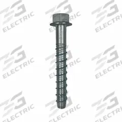 MKT FASTENING Screw Anchor: 5 in Overall Lg, 3/4 in Dia, Steel, External Hex, Hex, Steel, 5 PK (MPN 4134500). Key specifications — Material Grade/Class: Not Graded; Removable: Removable; System of Measurement: Inch; Tip Type: Self-Tapping; Brand: MKT FASTENING; Screw Anchor Type: Concrete Anchor.