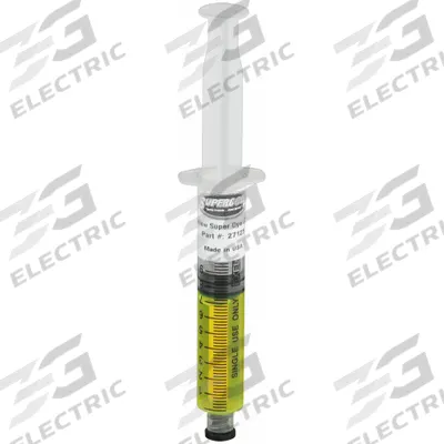 SUPERCOOL Dye Syringes Refills: A/C Dye Syringe, Plastic, 12 Pieces - A/C Dye Syringe Kits
