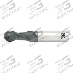 OSG Ball End Mill: Carbide, TiAlN Coated, 2 Flute, 9/16" Mill Dia, 1-1/8" LOC, 3-1/2" OAL (MPN HP421-5625-BN)