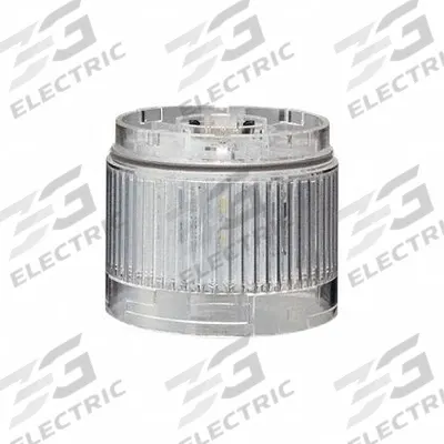 PATLITE Tower Light Module: Steady, 24V DC, White, 60 mm Overall Dia, 40 mm Overall Ht - Steady Light Modules