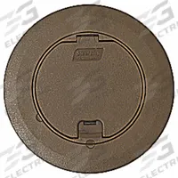 STEEL CITY Floor Box Cover and Carpet Flange: Round, Brown, Plastic, 6 3/8 in Dia. (MPN 68R-CST-BRN). Key specifications — Brand: STEEL CITY; Color: Brown; Cover Shape: Round; Material: Plastic.