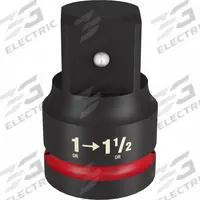 MILWAUKEE IMPACT ADAPTER: 1 in Input Drive Size, Black Phosphate, 1 1/2 in Output Drive Size, Square (MPN 49-66-6732). Key specifications — attr1204900: Square; attr1204904: Locking Not Included; attr1204910: MILWAUKEE; attr1204913: Black Phosphate.