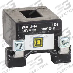 SQUARE D Replacement Coil: 110/120V AC, 120V AC (MPN 9998LH44). Key specifications — Contactor Style: Lighting; Brand: SQUARE D; Compatible with Series: 8903 Type LX Lighting Contactors.