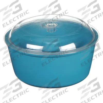 RAYTECH Bowl and Lid Assembly: 8 in Bowl Dia, 4 in Bowl Ht, 3 3/4 in Bowl Wd to Shaft - Vibratory Tumbler Bowls & Lids