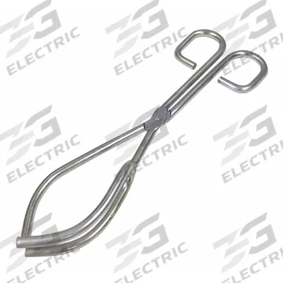APPROVED VENDOR Beaker Tongs: 9 1/4 in Overall Lg, Steel, C1010, Nickel Plated, 1/4 in Wire Size - Tongs for Beakers