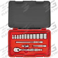 PROTO Socket Set: 1/2 in Drive, 16 Piece, SAE, 3/8 in to 1 1/16 in (MPN J54116AS). Key specifications — attr1224269: 1/2 in; attr1204650: 3/8 in to 1-1/16 in; attr1204673: Socket Bits Not Included; attr1204688: PROTO; attr1206170: Standard Sockets.