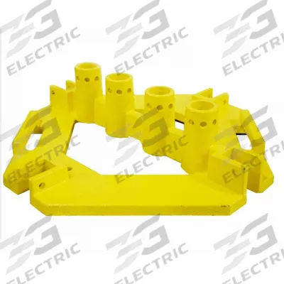 GARLOCK SAFETY SYSTEMS Guardrail Base: Temporary, Base, Guardrail 200, Yellow - Bases for Guardrails