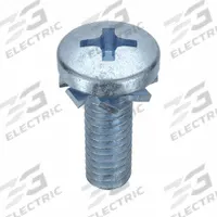 SEMS Screw: External Tooth, #8-32 Thread Size, 1/2 in Lg, Steel, Zinc-Plated, Pan, Phillips, 100 PK (MPN MPPEI0-800500-100P). Key specifications — Drive Size: #2.