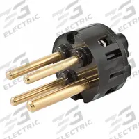 Replacement Insert: Male, 4 Pole, 5 Wire, 347/600V AC, 100 A, IEC Grounding (MPN IN5100EM). Key specifications — Brand: HUBBELL; Compatible Series: Heavy Duty; Gender: Male; Manufacturer Part Number: IN5100EM.