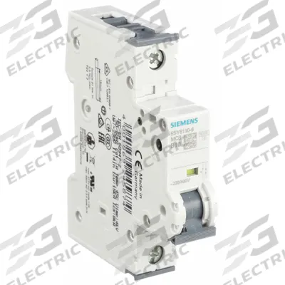 Siemens Supplementary Protector: 10 A Amps, 5kA at 230/400V AC, Screw Clamp, 5SY6 - B-Curve, 1-Pole UL1077 DIN Rail-Mount Supplementary Protectors