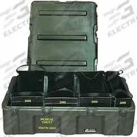 PELICAN Medical Tote Case: 32 3/4 in L x 20 7/8 in W x 12 5/8 in D, Polyethylene, Green, 31-40 in (MPN 472-MED-4-TOTE). Key specifications — Color: Green; Closure Type: Latch; Features: Waterproof; Brand: PELICAN.