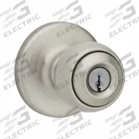 KWIKSET Door Knob Lockset: Office Knob Locksets, Nickel (MPN 400P-15-SMT-6AL-RCS). Key specifications — Lockset Style: Rose.